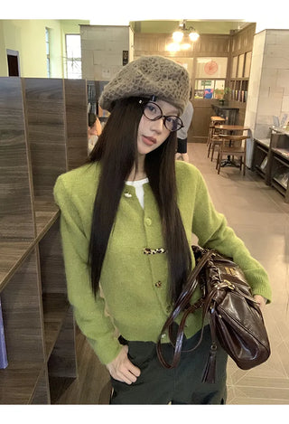 korean knit cardigan