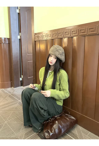 korean knit cardigan