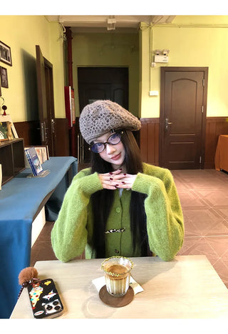 korean knit cardigan