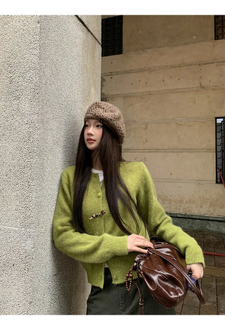 korean knit cardigan