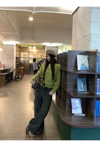 korean knit cardigan