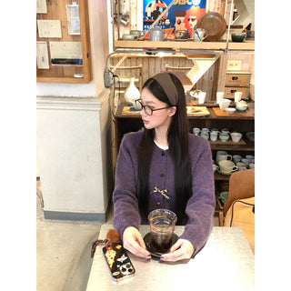 korean knit cardigan