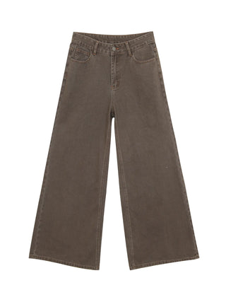coffee wide jeans