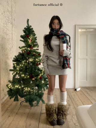 off-shoulder pleated dress