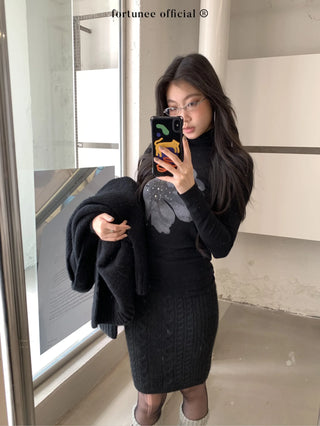 twisted flower skirt