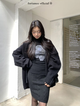 twisted flower skirt