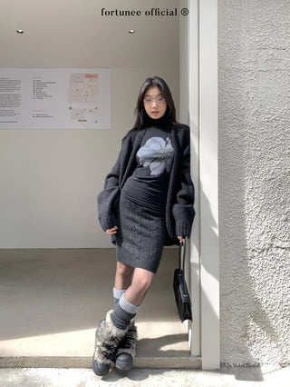 twisted flower skirt