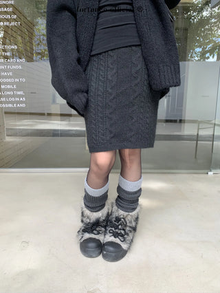 twisted flower skirt