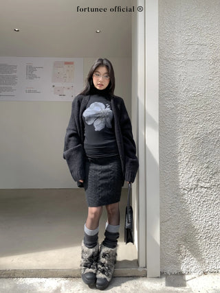 twisted flower skirt