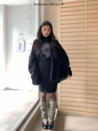 twisted flower skirt