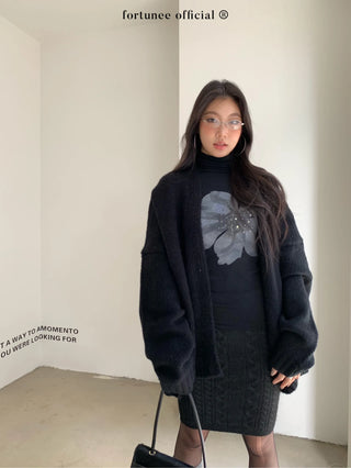 flower rhinestone tee