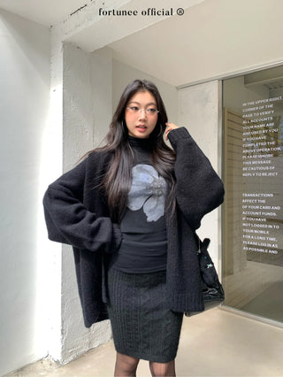 flower rhinestone tee