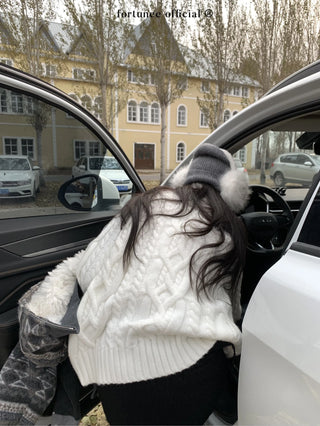 turtleneck twist sweater