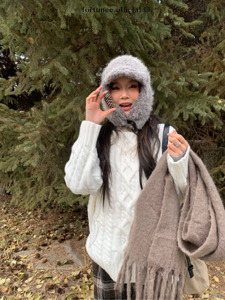 turtleneck twist sweater