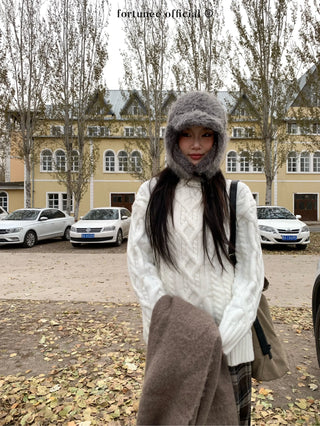 turtleneck twist sweater