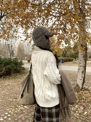 turtleneck twist sweater