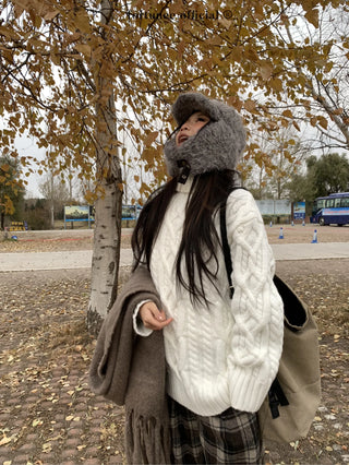 turtleneck twist sweater