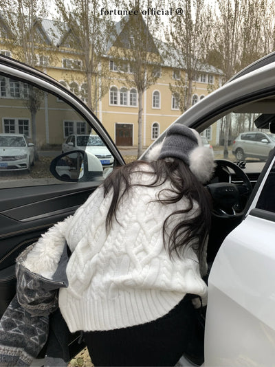 turtleneck twist sweater
