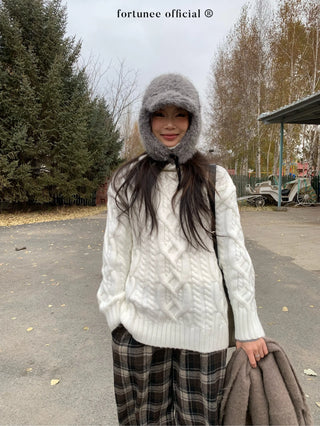 turtleneck twist sweater