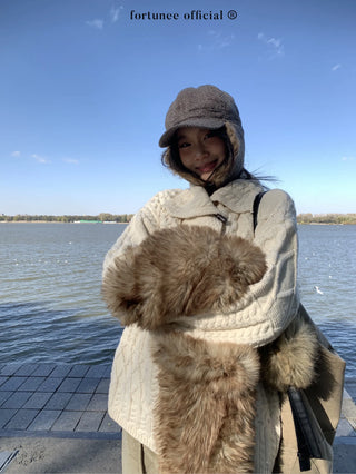 horn button cardigan