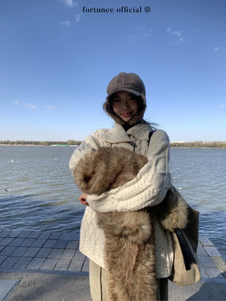 horn button cardigan