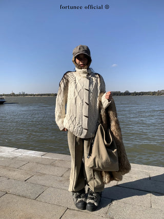 horn button cardigan