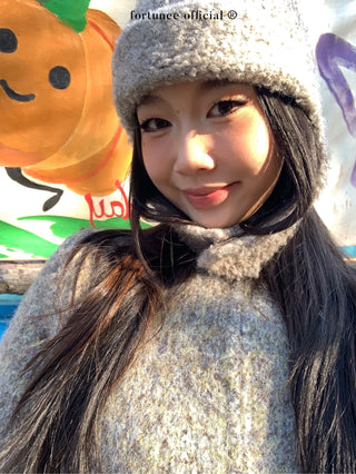 variegated zipper sweater