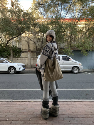 deer jacquard sweater