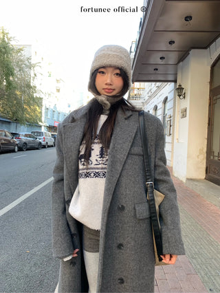 deer jacquard sweater