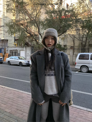 deer jacquard sweater