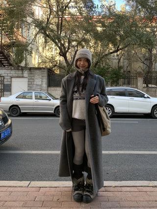 deer jacquard sweater