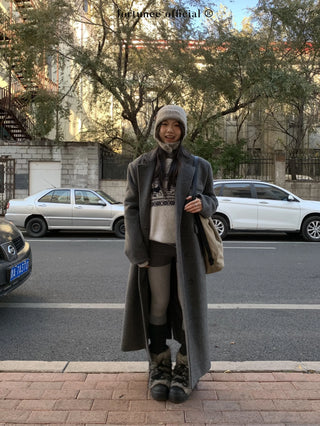 deer jacquard sweater