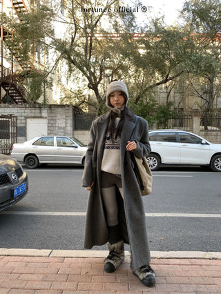 deer jacquard sweater