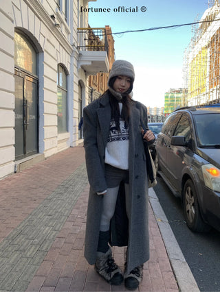 deer jacquard sweater