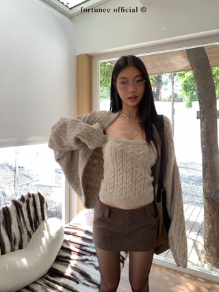 twist knit set
