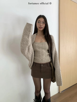 twist knit set