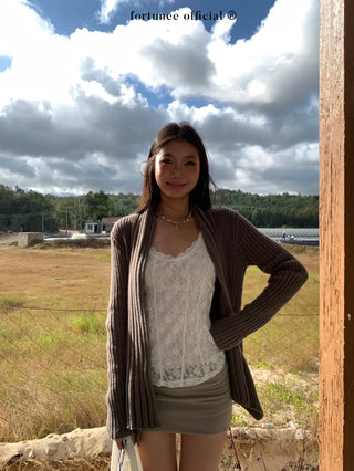 irregular cardigan coat