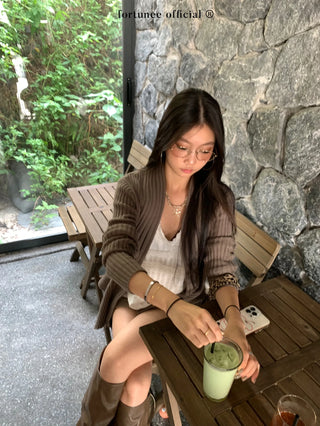 irregular cardigan coat