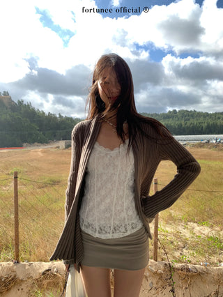 irregular cardigan coat