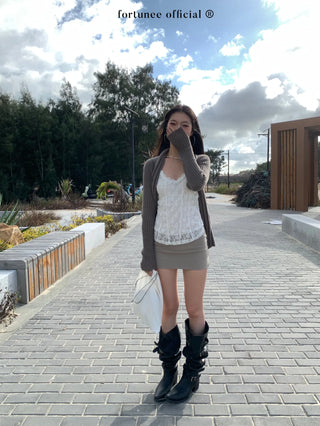 irregular cardigan coat