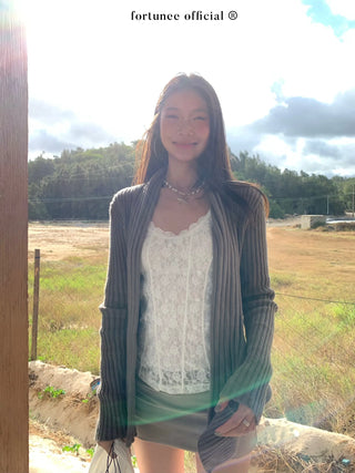 irregular cardigan coat