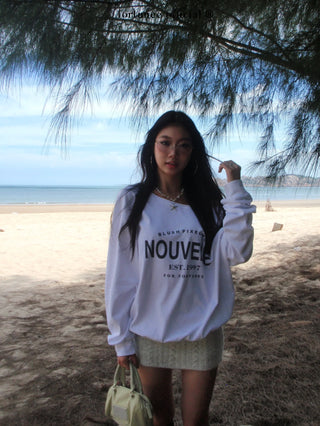 letter print hoodie