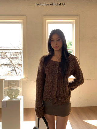 off-shoulder cardigan