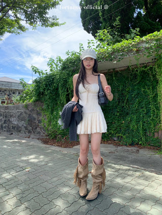 lace suspender dress