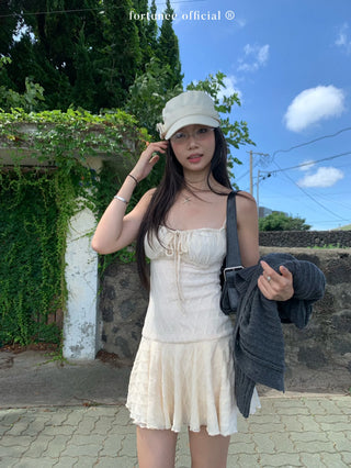 lace suspender dress