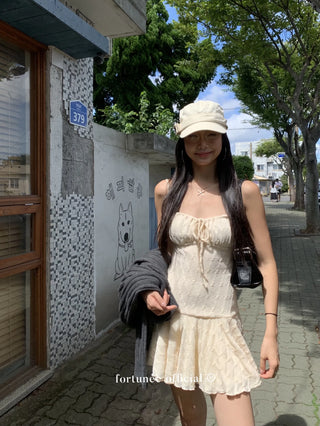 lace suspender dress