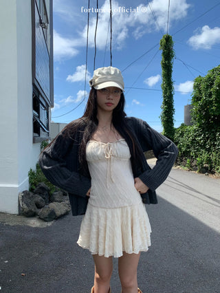 lace suspender dress