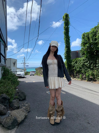 lace suspender dress