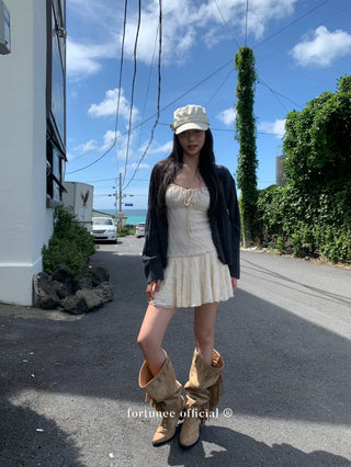 lace suspender dress