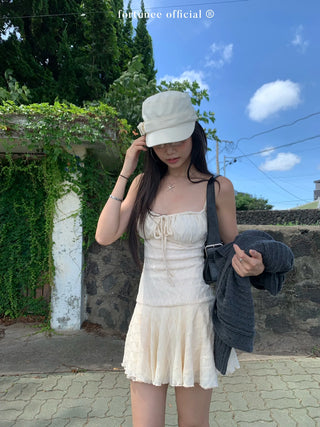 lace suspender dress